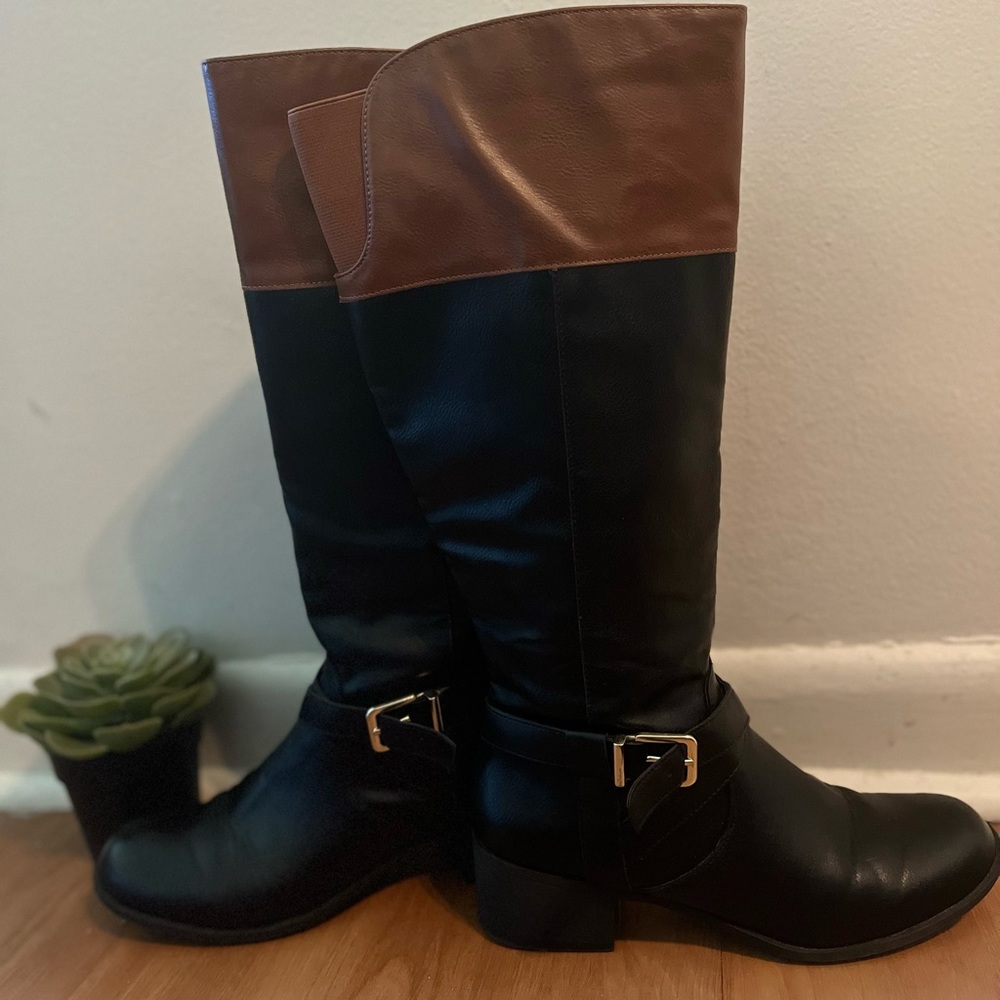 Macy’s TwoTone Leather Boots